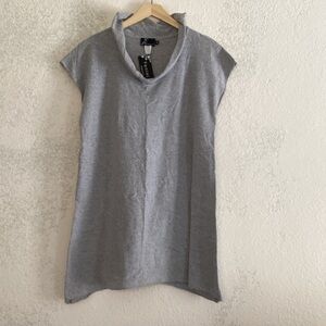 FEMINI gray roll neck tunic size XS NWT